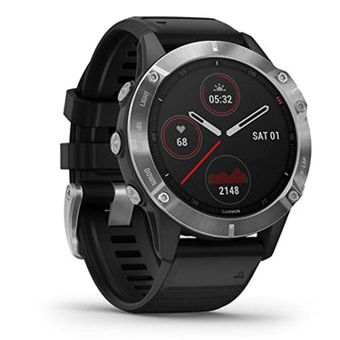 Garmin fenix 6 – GPS multisport smartwatch with a 1.3-inch display, preinstalled sports apps, Garmin Music, Garmin Pay, and smart notifications. Water resistant to 10 ATM and up to 14 days of battery life, on sale